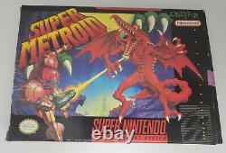 Super Metroid, Box Only! Super Nintendo, Snes, Authentic! See-pics