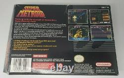 Super Metroid, Box Only! Super Nintendo, Snes, Authentic! See-pics