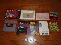 Super Metroid COMPLETE CIB & Super Turrican IN BOX Super Nintendo SNES games