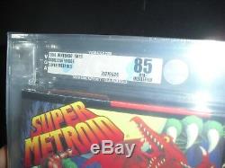 Super Metroid Complete VGA 85 Q Qualified for SNES Super Nintendo