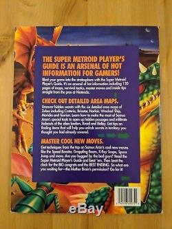 Super Metroid Nintendo Players Strategy Guide SNES with Map Near MINT RARE