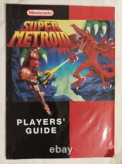 Super Metroid SNES Super Nintendo Boxed With Players' Guide 1994 PAL Tested