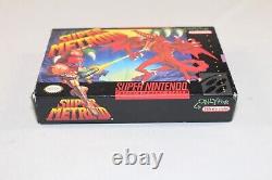 Super Metroid SNES Super Nintendo Complete CIB Authentic GREAT Condition! RARE