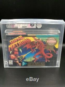 Super Metroid (SNES Super Nintendo) NEW SEALED V-SEAM MINT, VGA 85 WOW VERY RARE