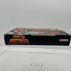 Super Metroid (Super Nintendo SNES, 1994) Players Choice CIB Box Damage