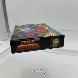 Super Metroid (Super Nintendo SNES, 1994) Players Choice CIB Box Damage