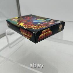 Super Metroid (Super Nintendo SNES, 1994) Players Choice CIB Box Damage