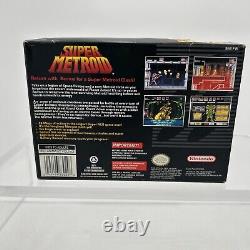 Super Metroid (Super Nintendo SNES, 1994) Players Choice CIB Box Damage