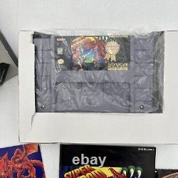 Super Metroid (Super Nintendo SNES, 1994) Players Choice CIB Box Damage