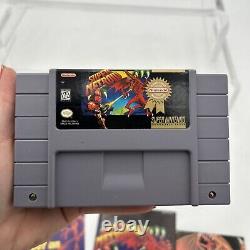 Super Metroid (Super Nintendo SNES, 1994) Players Choice CIB Box Damage