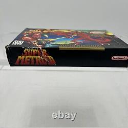 Super Metroid (Super Nintendo SNES, 1994) Players Choice CIB Box Damage