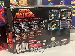 Super Metroid Super Nintendo SNES Authentic BOX Inserts Manuals Tray ONLY nogame