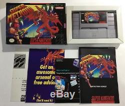 Super Metroid Super Nintendo SNES CIB 100% Complete Near Mint