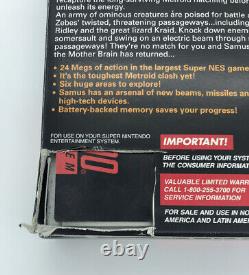 Super Metroid Super Nintendo SNES CIB Complete With Poster Authentic