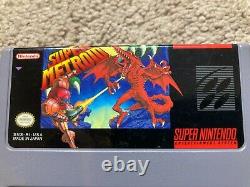 Super Metroid (Super Nintendo SNES) Complete CIB with Poster + Ads