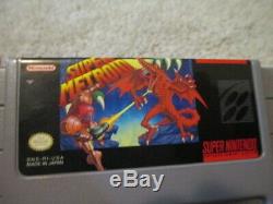 Super Metroid (Super Nintendo SNES) Complete CIB with Poster + Ads