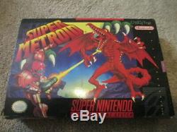 Super Metroid (Super Nintendo SNES) Complete CIB with Poster + Ads