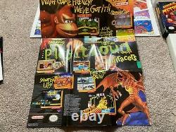 Super Metroid (Super Nintendo SNES) Complete CIB with Poster + Ads