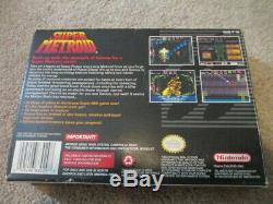 Super Metroid (Super Nintendo SNES) Complete CIB with Poster + Ads