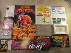 Super Metroid (Super Nintendo SNES) Complete CIB with Posters + Ads COLLECTOR