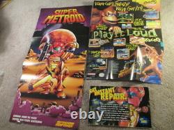 Super Metroid (Super Nintendo SNES) Complete CIB with Posters + Ads COLLECTOR