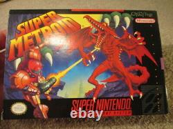 Super Metroid (Super Nintendo SNES) Complete CIB with Posters + Ads COLLECTOR