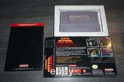 Super Metroid (Super Nintendo SNES) Complete in Box NEAR MINT Shape