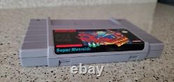 Super Metroid Super Nintendo SNES Samus Game CIB Complete Box Book Manual lot
