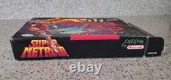 Super Metroid Super Nintendo SNES Samus Game CIB Complete Box Book Manual lot