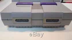 Super NES CONSOLE Super Nintendo SNES CONTROL SET Complete In Box! WithGAME