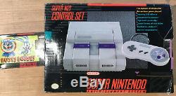 Super NES Control Set (Super Nintendo) in Box UNTESTED SEE DESCRIPTION
