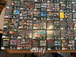 Super NES Nintendo SNES HUGE lot 61 CIB complete video games, 4 near-CIB, guides