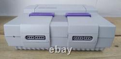 Super Nintendo 1 Chip SNES Rare 1CHIP-03 Console Lot Mario World OEM Cords -Mint