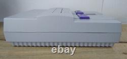Super Nintendo 1 Chip SNES Rare 1CHIP-03 Console Lot Mario World OEM Cords -Mint