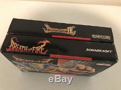 Super Nintendo 2 Game Lot CIB SNES Breath of Fire I & II