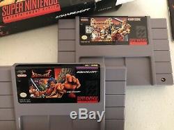 Super Nintendo 2 Game Lot CIB SNES Breath of Fire I & II