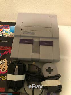 Super Nintendo 8 Game Lot withmanuals + SNES System