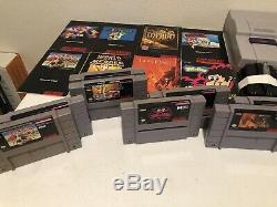 Super Nintendo 8 Game Lot withmanuals + SNES System