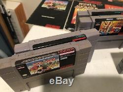 Super Nintendo 8 Game Lot withmanuals + SNES System