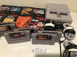 Super Nintendo 8 Game Lot withmanuals + SNES System