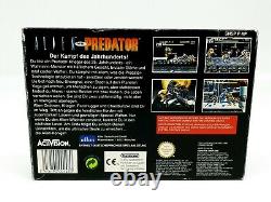 Super Nintendo Alien Vs Predator Complete NOE SNES Ultra Rare 100% Original