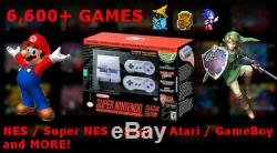 Super Nintendo Classic Edition Modded, 6,600+ Titles, NES/SNES/SEGA/NEO GEO/MORE