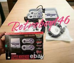 Super Nintendo Classic Mini Entertainment System SNES withControllers & 21 Games
