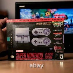 Super Nintendo Classic Mini Entertainment System SNES withControllers & 21 Games