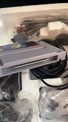 Super Nintendo Console Cib Snes Nice Box Complete Tested Working Very Clean