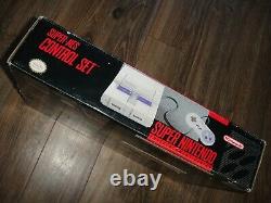 Super Nintendo Console (Complete In Box) SNES CIB SUPER NES CONTROL SET