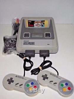 Super Nintendo Console + Mario All Stars + 2 Controller SNES PAL Seller Refurb
