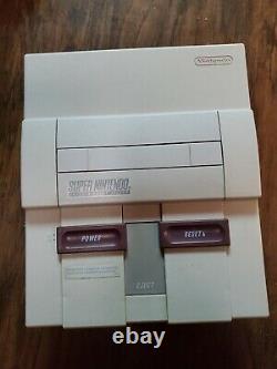 Super Nintendo Console SNES 1 Game Goof Troop Controller Tested READ