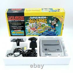Super Nintendo Console SNES Boxed PAL Mario All Stars Ed. Complete Condition