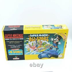 Super Nintendo Console SNES Boxed PAL Mario All Stars Ed. Complete Condition